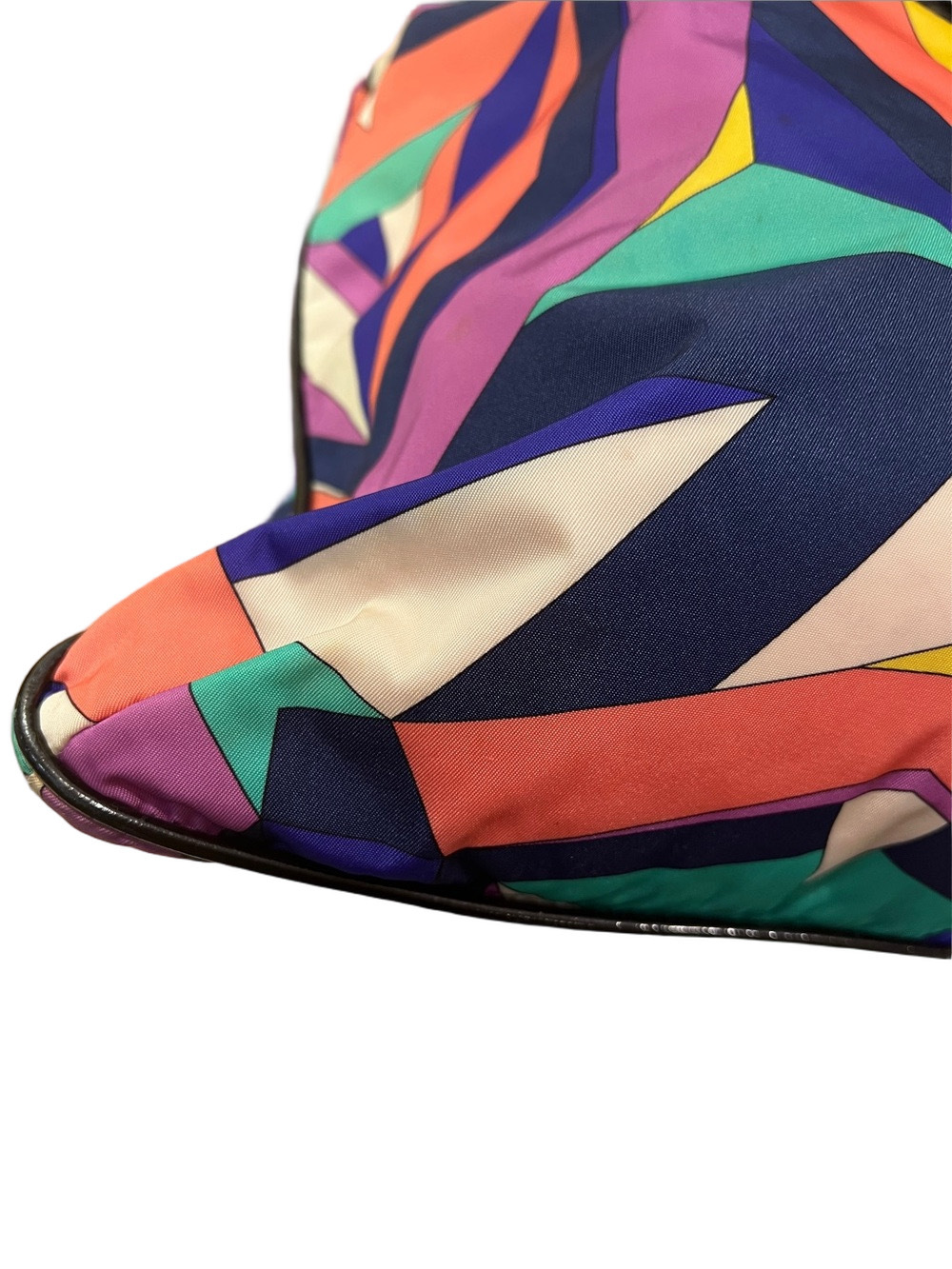 Emilio Pucci Multicolor Geometric Tote - Blue, Pink & Teal - Travel Bag - Picture 9 of 17